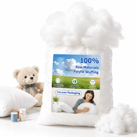 25lbs/400oz Soft Polyfill Stuffing Fluffyow Filling For Couch Cushion Cloud Project Stuffedl Crafthine Washable Polyester Fiberfi
