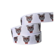 25mm 10yards Printed Cartoon Grosgrain Ribbon Llama Dog Elephant Fox Unicorn Animal Gift Decoration Accessories Gift Wrapping