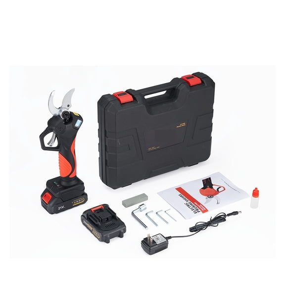 25mm/30mm/40mm Cordless Pruner Shear Efficient Fruit Tree Bonsai Pruning Electric Tree Branches Cutter 16.8V/21V Battery ,Easy to Operate