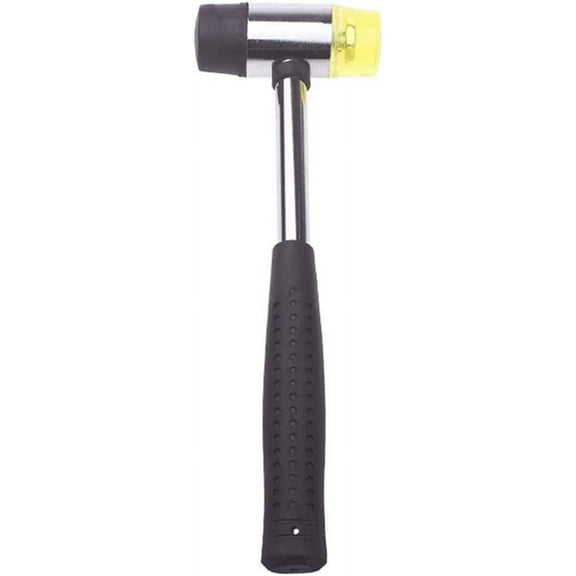 25mm/9.84in Rubber Mallet Double-Sided Soft Hammer Plastic Hammer Manual Rubber Hammer for Repair Leather Jewelry Handicrafts Home Improvement
