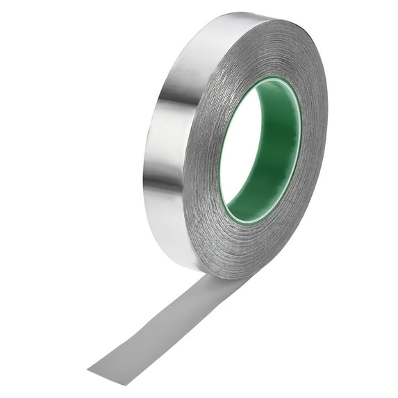25mm Aluminum Foil Tape High Temperature Tape for HVAC,Patching Hot and Cold Air Ducts Adhesive Tape 50m/164ft