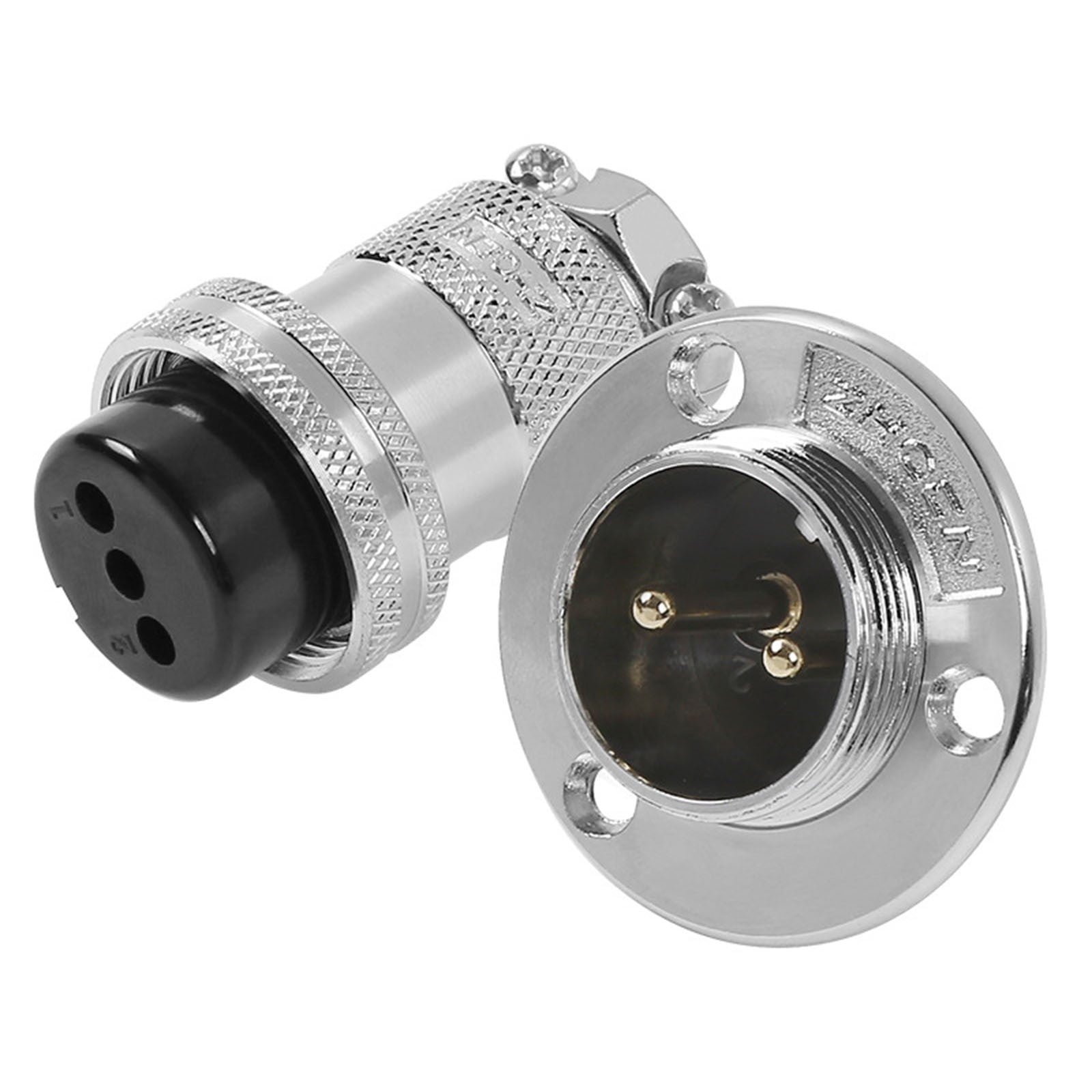 25mm Aviation Plug and Socket 2Pin Installation Plug Positive Cable ...