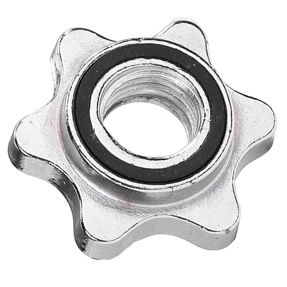 25mm Barbell Spinlock Collars - Screw Nut Clamps for Dumbbell Bar Handles, Heavy Duty Weight Lifting Securing Clips for 1-Inch Bar Sleeves