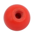 thumbnail image 1 of 25mm Dia M6 Female Threaded Plastic Round Handle Ball Knob Red, 1 of 4