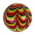 thumbnail image 1 of 25mm Razzamatazz Handmade Art Glass Marble bargello Design 1" Shooter, 1 of 5