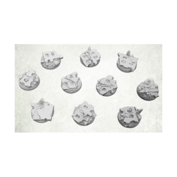 25mm Round Base - Concrete Slabs #1 New