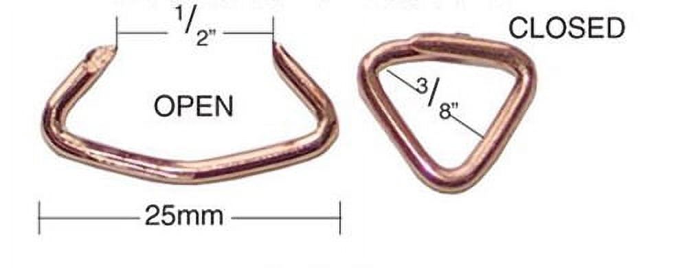 25mm Sharp Point Hog Rings - Copper Coated - Walmart.com