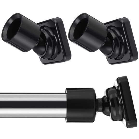 25mm Shower Bracket & Swivel Joint... Angled Shower Rod Mount for Sloped Walls
