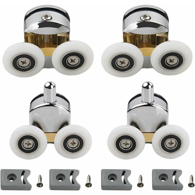 25mm Sliding Shower Door Rollers for 46mm Glass, Bathroom Replacement