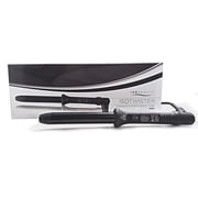 25mm Tourmaline Ceramic Cool Tip Curling Iron Clipless Hair Twister with Protective Glove Black