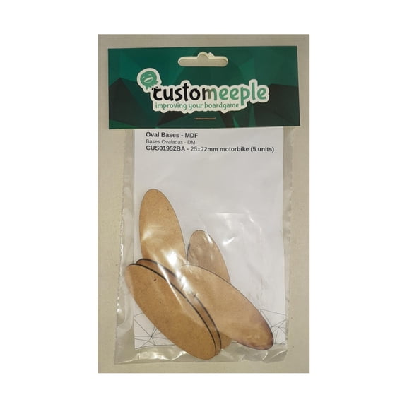 25mm x 72mm Oval Bases New