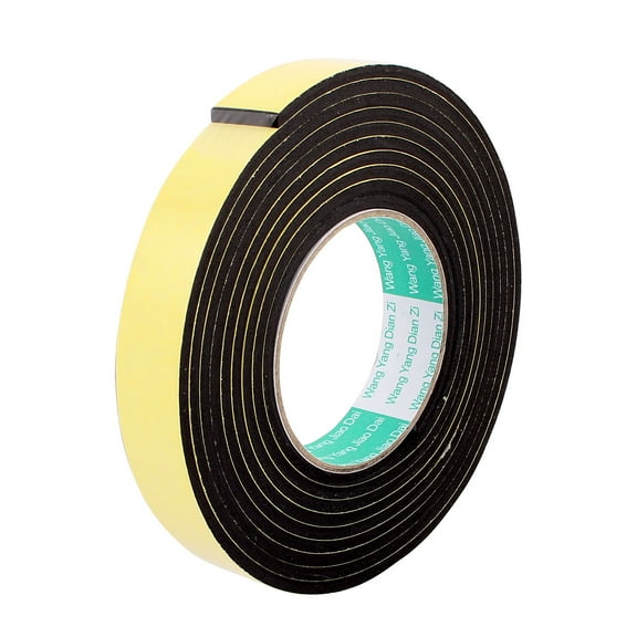 25mmx4mm Single Sided Sponge Tape Adhesive Sticker Foam Glue Strip Sealing 10Ft