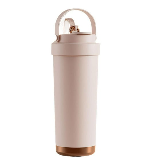 25oz Ceramic Coated Stainless Steel Travel Coffee Mug,Portable Insulated Tumbler with Leakproof Lid Straw, Ceramic Lined Interior Coffee Cup Travel Mug 750ml