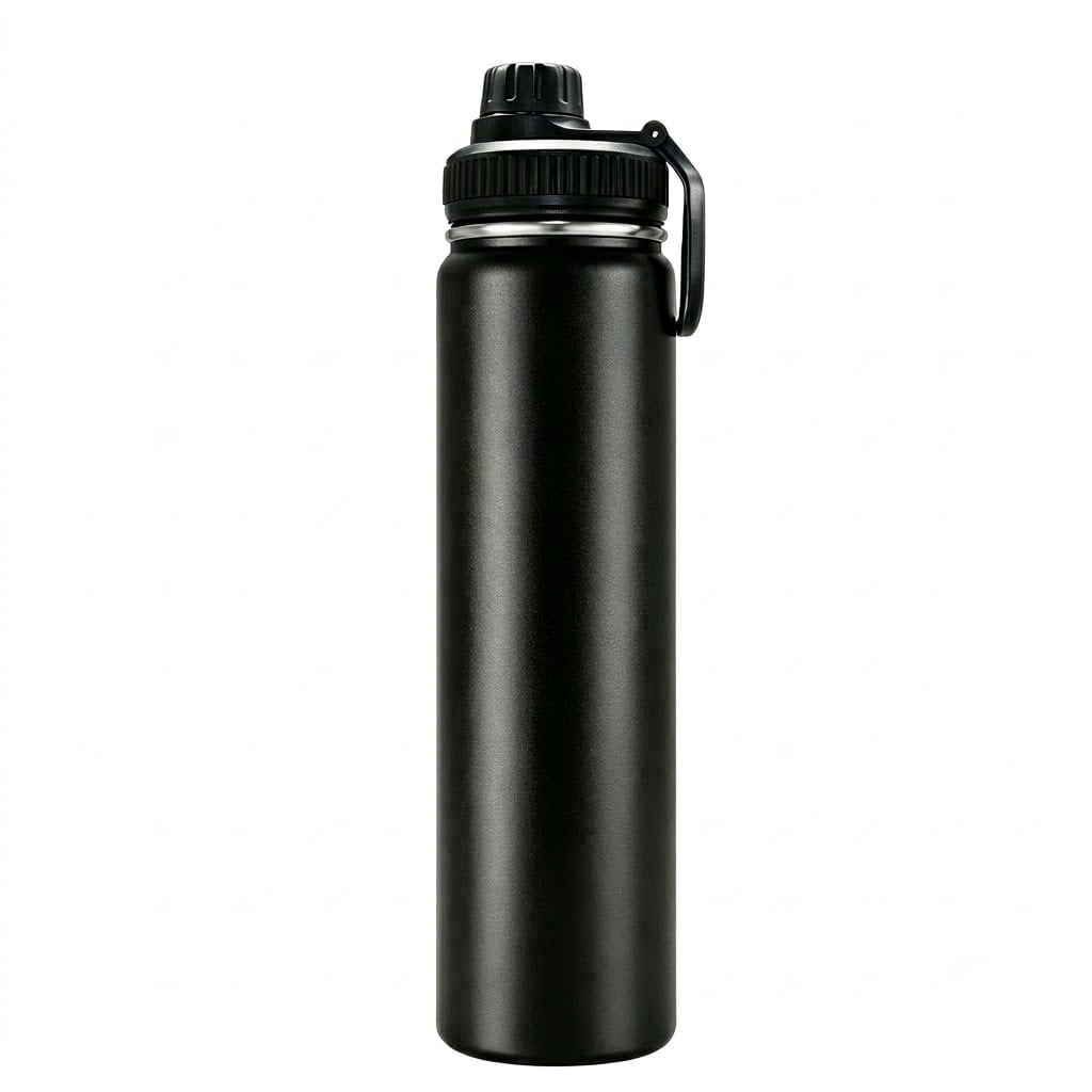 Bitrel 25oz Water Bottle with Handle, 304 Stainless Steel Double Wall ...