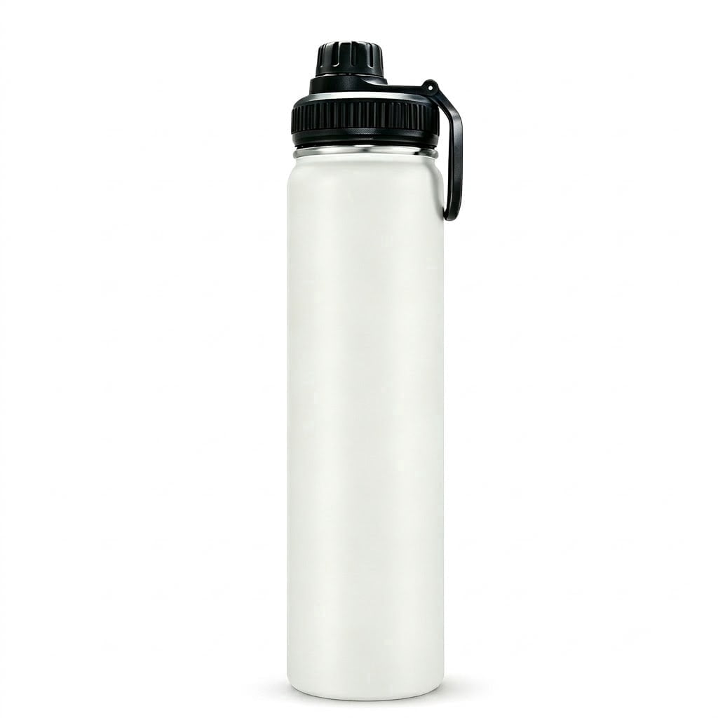 Bitrel 25oz Water Bottle with Handle, 304 Stainless Steel Double Wall ...