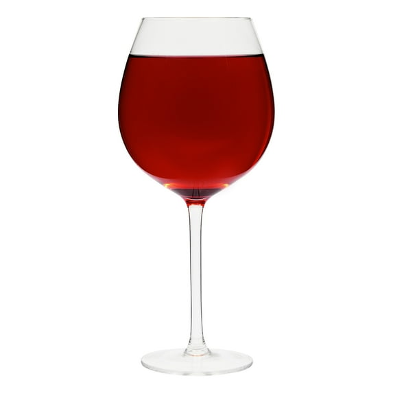 25oz Oversized Giant Wine Glass with Stem That Holds a Whole Bottle of Wine, Oversized Wine Glass for Champagne, Mimosas, Holiday Parties, Novelty Birthday Gift (750ml)