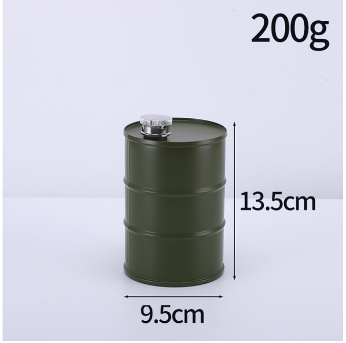 25oz Stainless Steel Alcohol Liquor Hip Flask Vodka Oil Drums Whisky