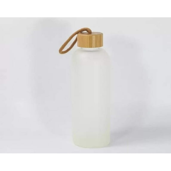 25oz Sublimation blank color glass sports bottle Tumblers (Includes Bamboo Lid)