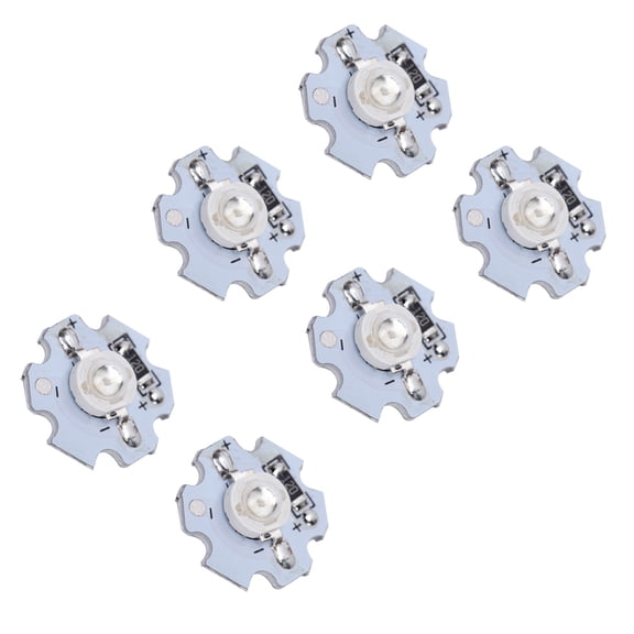 25pcs 0.5W 5v high-power LED lamp bead light source chip with aluminum plate, LED lamp bead, DIY lighting imported chip, low light failure, high brightness,