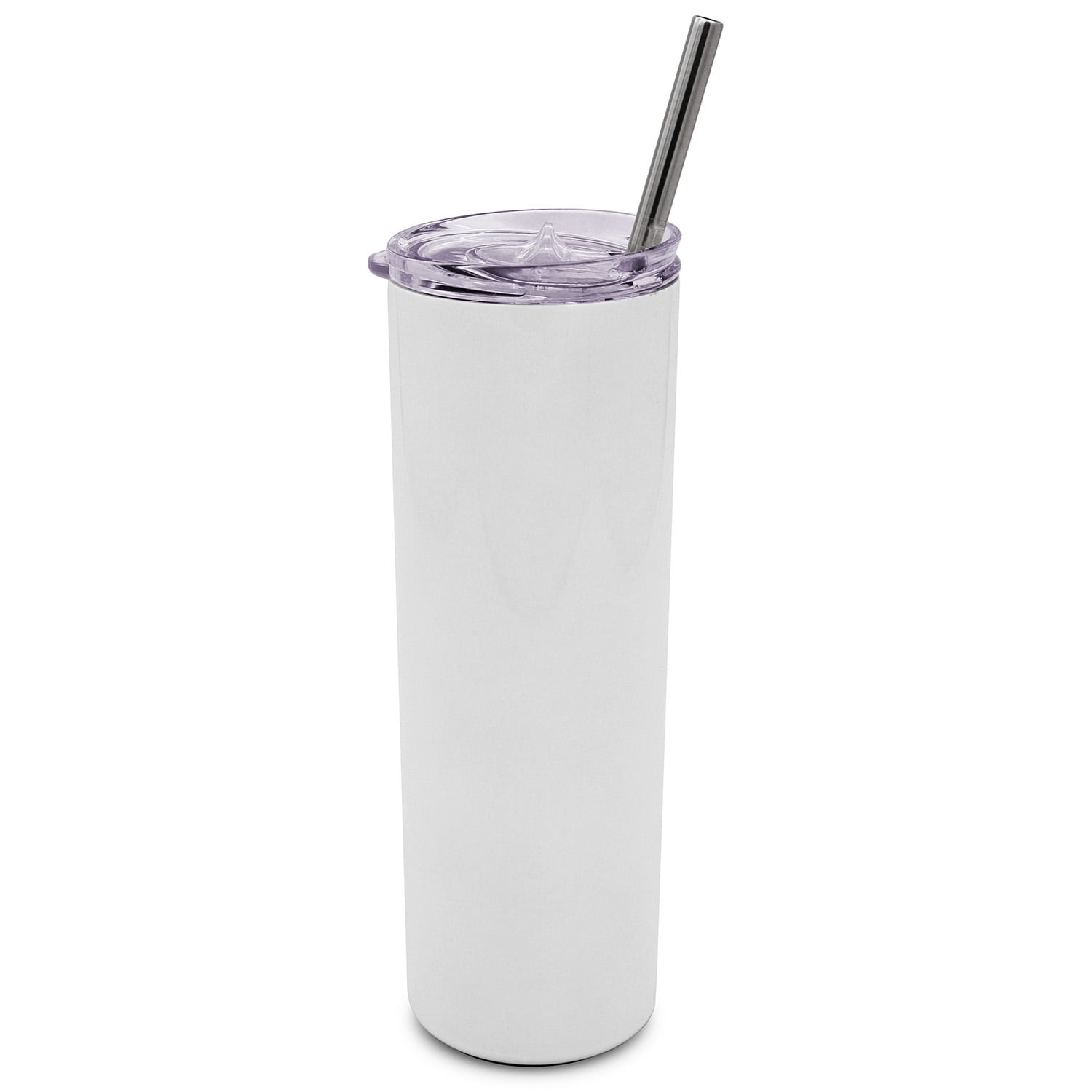 Stainless Steel Tall Cup w/ Handle(12oz/360ml,Sublimation Blank,White)