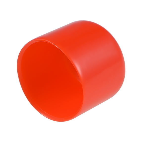 25pcs 24mm Round Red Vinyl End Cap Screw Thread Protectors Rubber Cover Caps