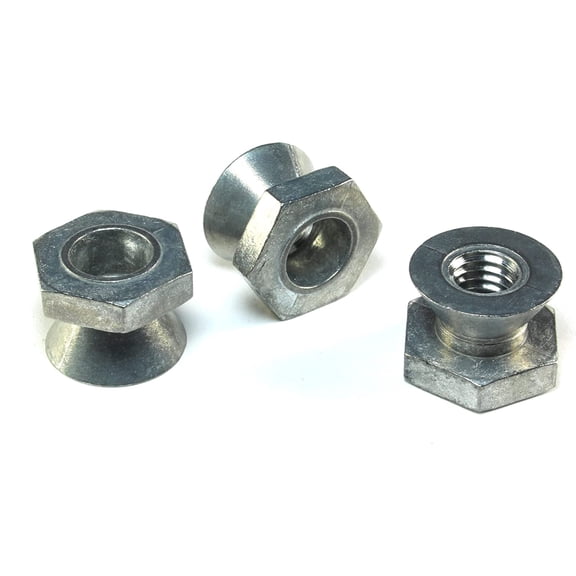 25pcs 3/8-16 Break-Away Shear Nuts, Zamak5, Security Anti-Theft Tamper Proof Fastners