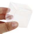 thumbnail image 1 of 25-Pack Clear PVC Plastic Boxes 4x4x4cm Transparent Candy Containers for Wedding Favors, Party Supplies, and Packaging, 1 of 6