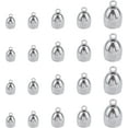 thumbnail image 1 of 25pcs 5 Sizes 3/4/5/6/8mm Inner Dia Column Cord End Metal End Caps Stainless Steel Cord Caps Leather Cord Ends Terminators for DIY Jewelry Making Stainless Steel Color, 1 of 7