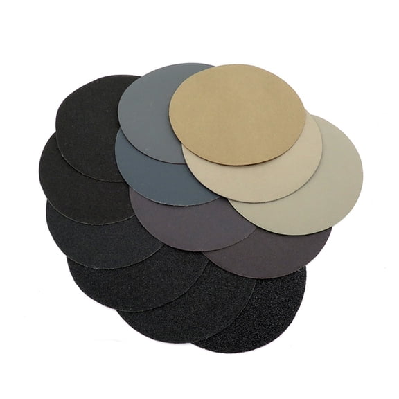 25pcs 5inch 125mm Round Sanding Discs Grit 60-10000 Wet Dry Sandpaper Disc Flocking Sand Paper Silicon Carbide for Polishing Wood