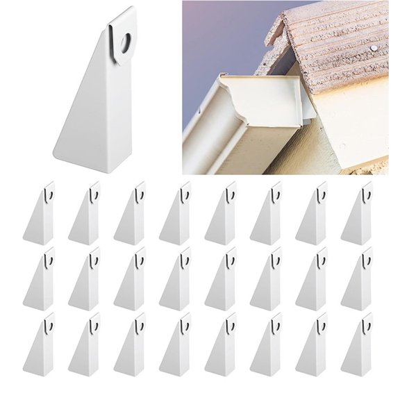 25pcs Aluminum Gutter Wedges for 5 K-Style Gutters - Level & Enhance Drainage