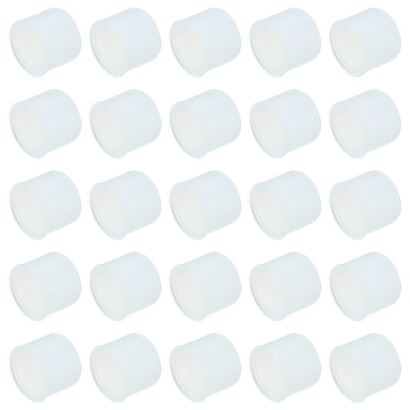 25pcs Auto RCA Port Duct Covers Cap Silicone Plugs Protector for DVD VCD TV Auto Video RCA Male Plug, Clear