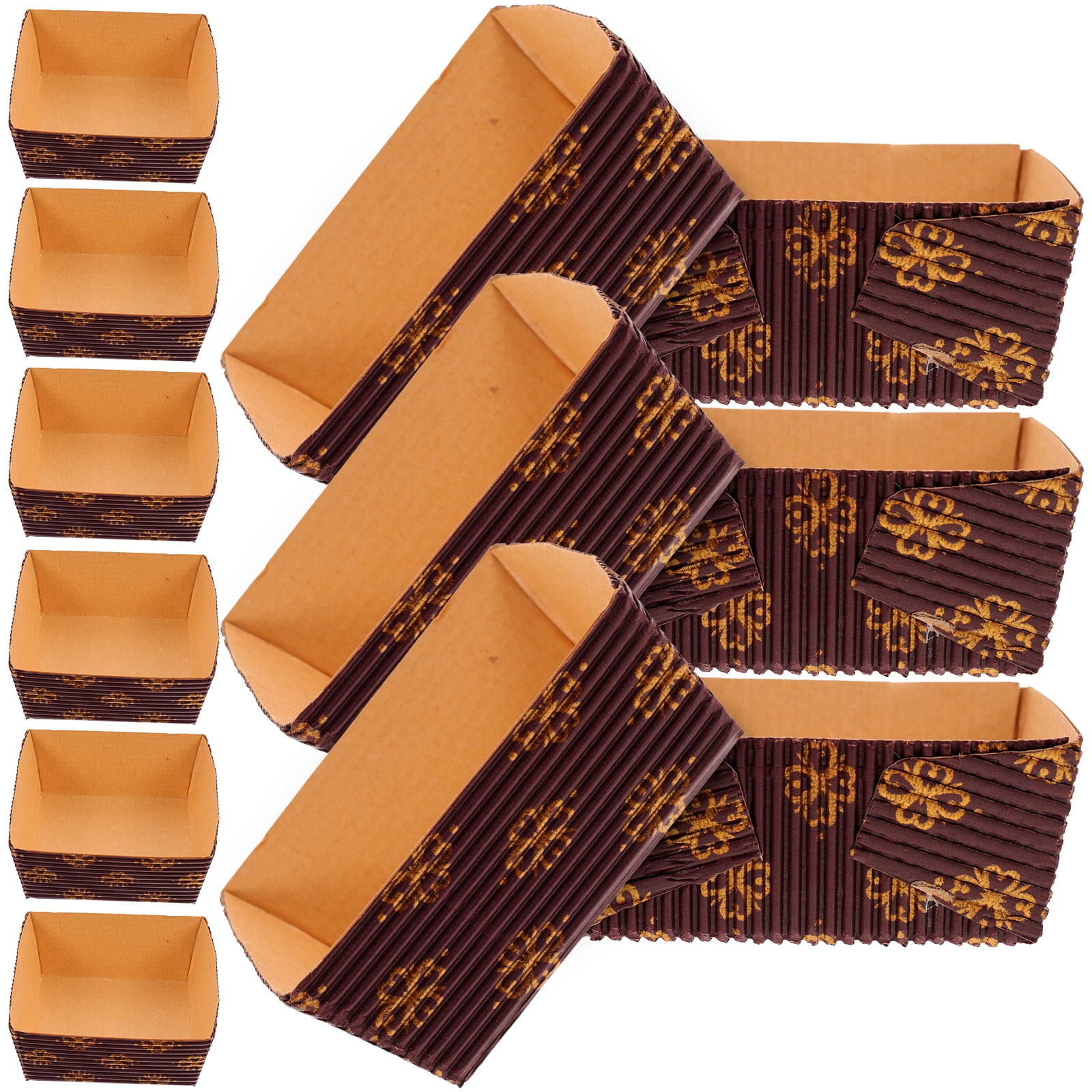 25pcs Baking Paper Loaf Pans Disposable Paper Baking Loaf Molds Cake