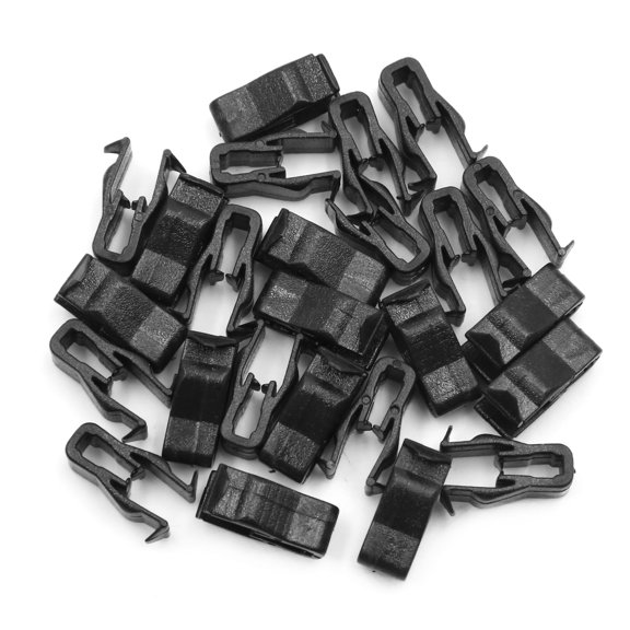 25pcs Black Car Console Retainers Auto Dashboard Clip Fastener