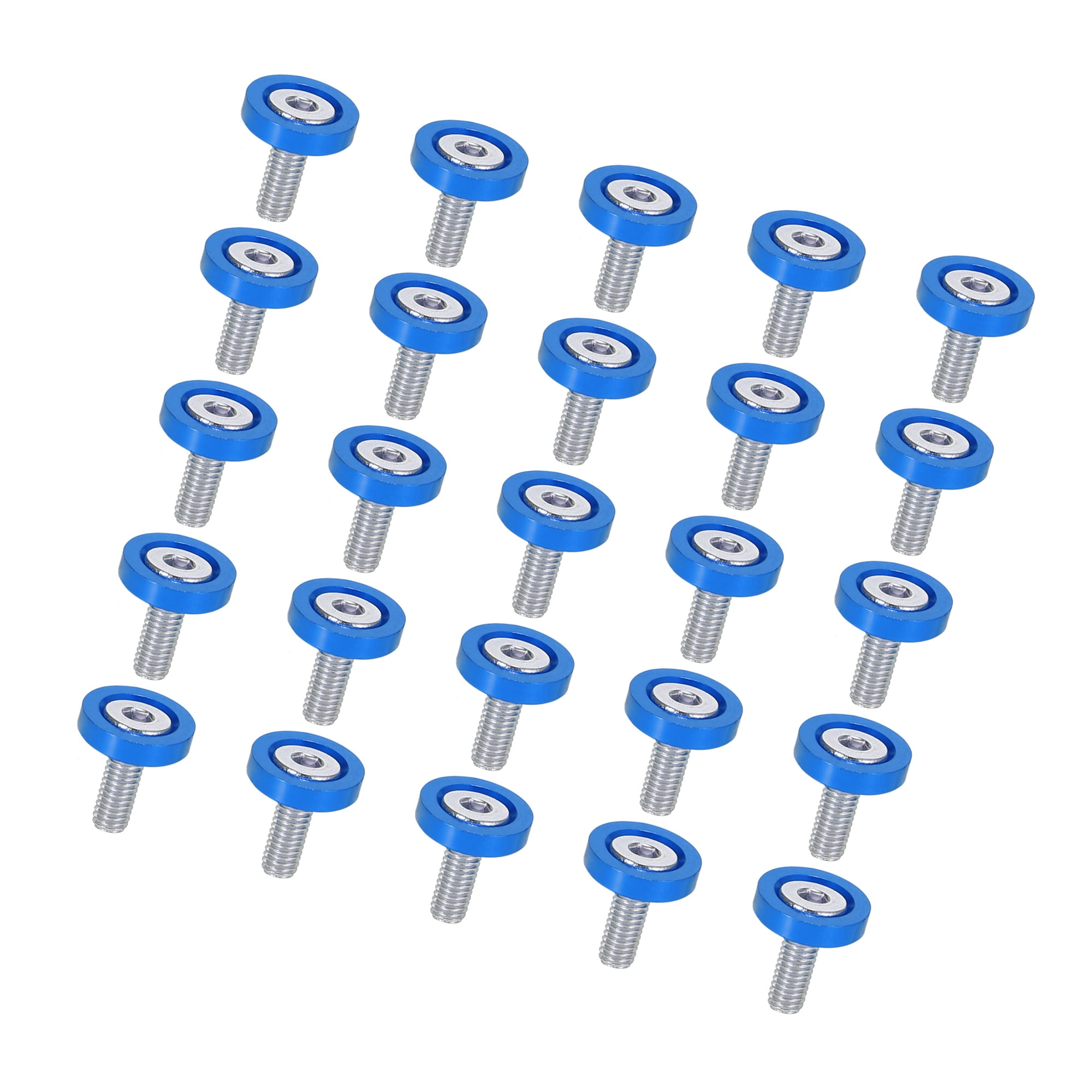 TUCKBOLD 30pcs Bumper Mudguard Washer Bolts M6x1.0 Aluminum