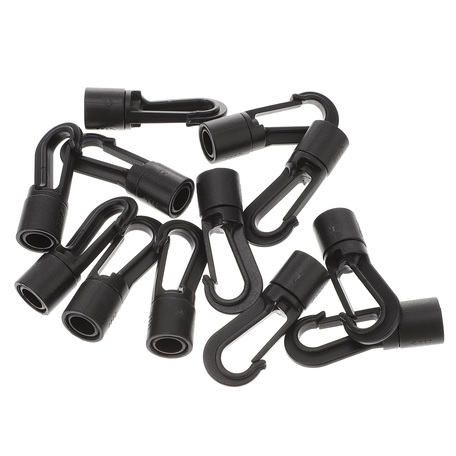 25pcs Bungee Shocks Cord Hooks Black Bungee Cord Hooks Hook Bungee