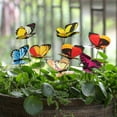 thumbnail image 1 of 25pcs Butterfly Garden Stakes - 4.5cm Decorative Plant Markers for Outdoor Yard, Flower Pots, and Planter Beds - 25cm Long Poles for Easy Installation, 1 of 6