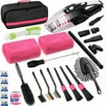 thumbnail image 1 of 25pcs Car Cleaning Wash Kit Interior Detailing Cleaner Kit with High Power Handheld Vacuum,, Windshield Tool, Gel, Tire Brush, Complete Car Care Tools, Men's Gift Or Women's Gift, 1 of 7