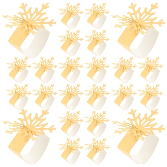 Houderco Paper Napkin Ring Holders 25Pcs 8.25X2.36X0.04In For Family And Friends In Daily Life