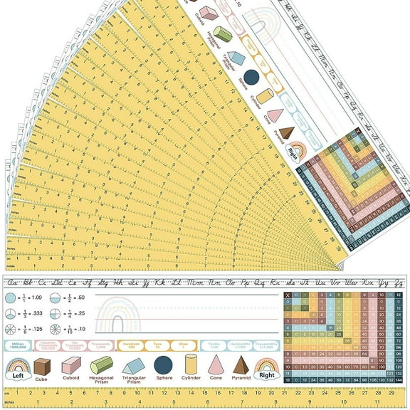 25pcs Classroom Nameplates for Desks Colorful Student Desk Name Tags Traditional Manuscript Name Plate Paper Nameplates for Classroom