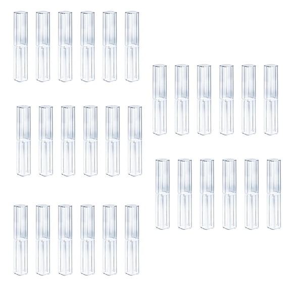 25pcs Clear Stationery Storage Box for Office And Study Supplies Daily Use