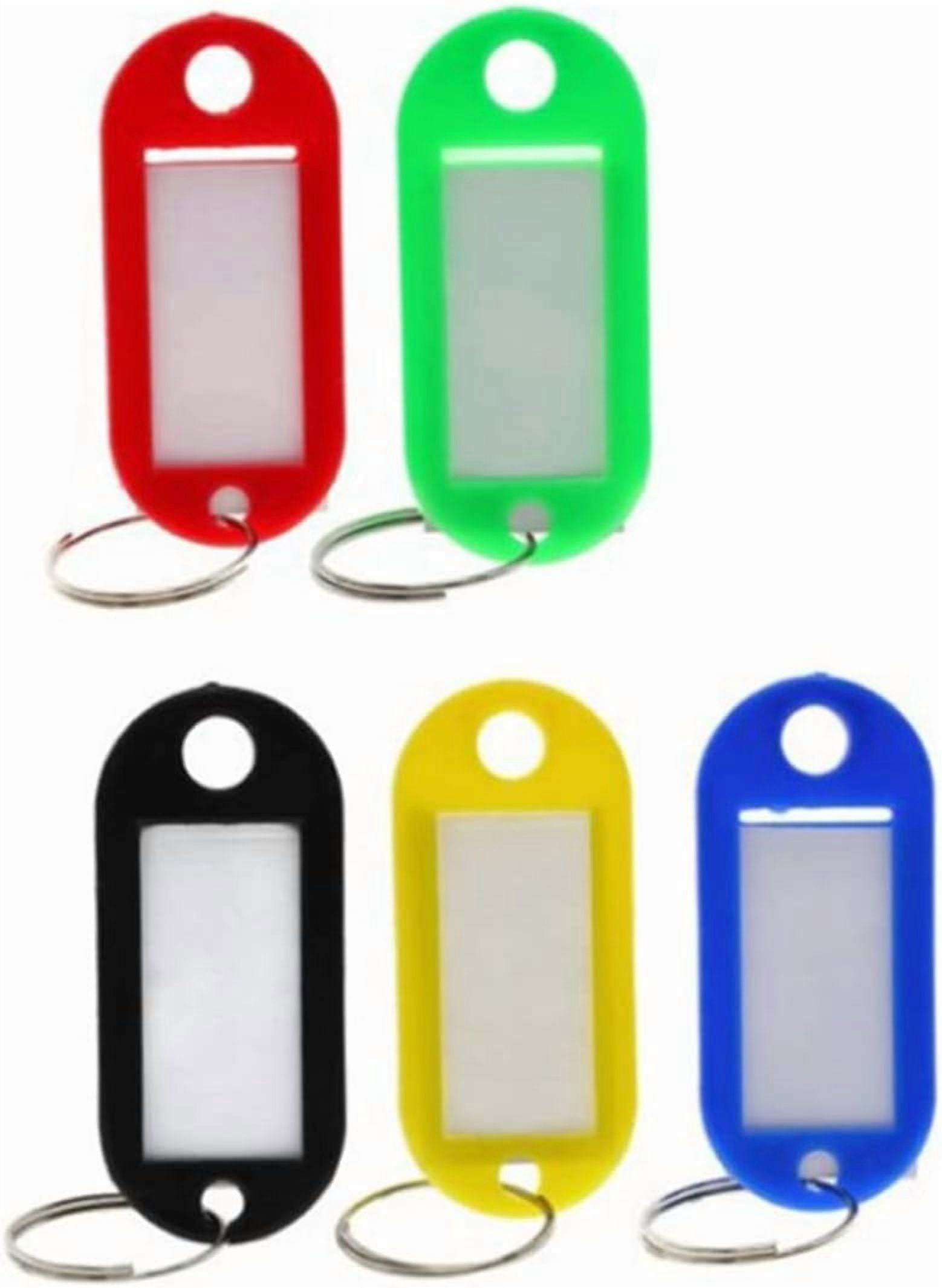 25pcs Colored Labels Keychain for Car Keys Heavy Duty Key Ring Key ...