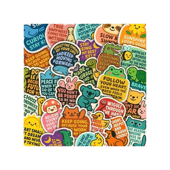 25pcs Creative Sticker Pack, Waterproof Vinyl Decals for Laptops ...