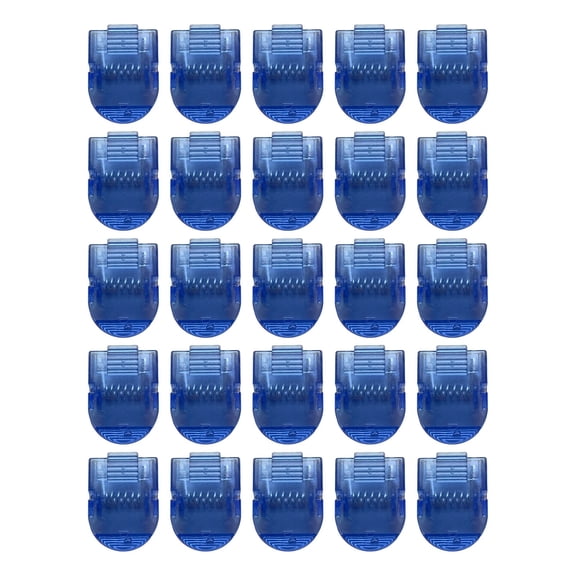 25pcs Cubicle Clips Partition Hook for Walls,Push Pin Clips for Bulletin Board, Cubicle Accessories Fabric Partition Panel Wall Clip for Hanging Photos, Notes, Memos, Data Cables(Dark Blue,1.2x0.9")