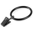 25pcs Curtain Rod Ring Clips with Hook, EEEkit Rustproof Metal Drapery