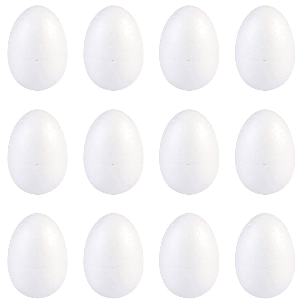 25pcs Festival Eggs Modelling White Foams Eggs DIY Painting School ...