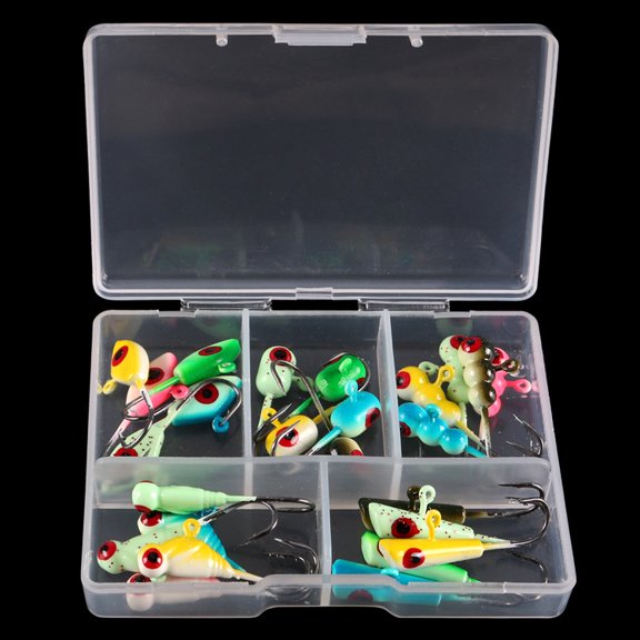 25pcs Fishing Lures Jigs Hook Mini Small Lead Professional Design Outdoor Fishing Baits