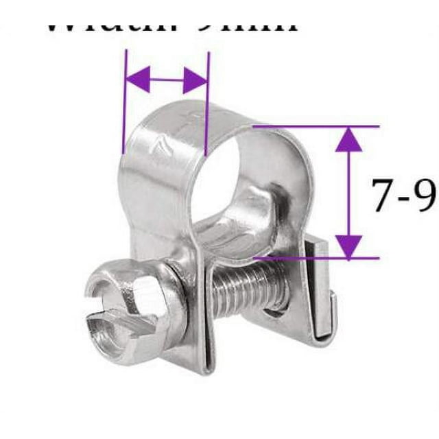 25pcs Fuel Line Clamp Replacement Small Hose Clamp Hose Clip For Automotive