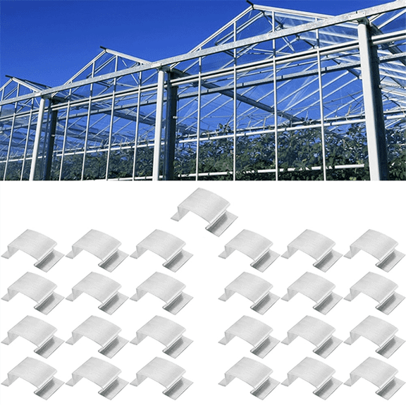 25pcs Greenhouse Glass Clips Stainless Steel Greenhouse Glazing Clips Greenhouse Glass Sprung G Clips Glazing Repairs,25pcs greenhouse glass clips,Silver