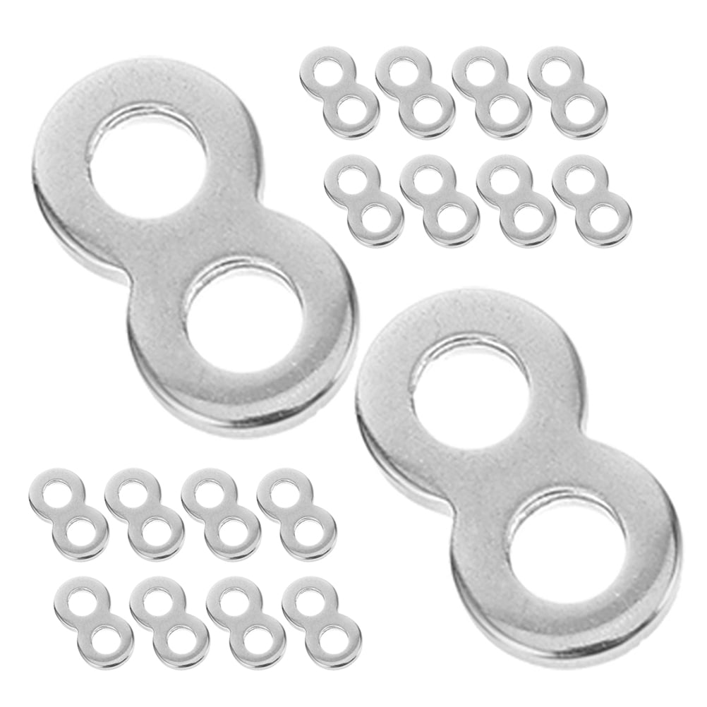 25pcs Heavy Duty Figure Shape 8 Connector Desktop Fastener Clip 8