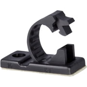 25pcs JacobsParts V3 Adhesive Cable Management Clips, 0.3 Inch Fixed Clamp with Optional Screw Mount Small